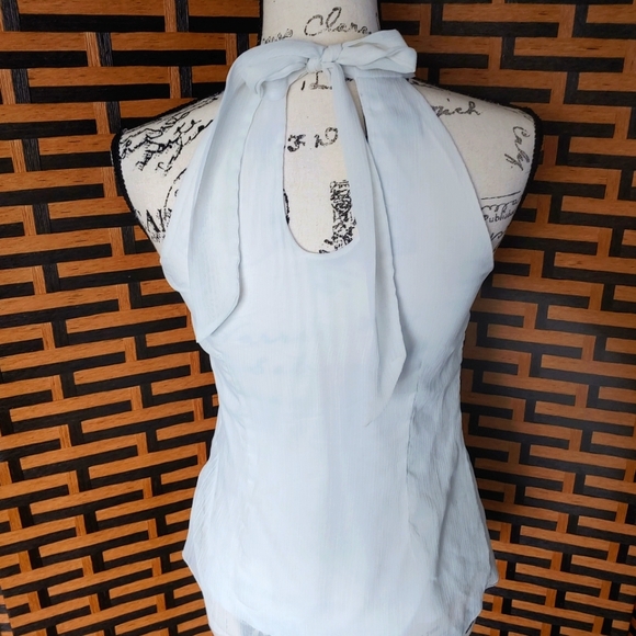 BCX Sleeveless Semi-Sheer  Bodycon Halter Blouse/Top Sz: S - Picture 4 of 9